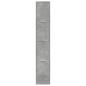 Preview: Apothekerschrank Betongrau 30x41x174,5 cm Holzwerkstoff