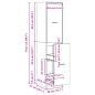 Preview: Apothekerschrank Artisan-Eiche 40x41x174,5 cm Holzwerkstoff