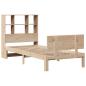 Preview: Massivholzbett mit Regal ohne Matratze 100x200 cm Kiefer