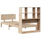 Preview: Massivholzbett mit Regal ohne Matratze 100x200 cm Kiefer