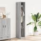 Preview: Kleiderschrank Grau Sonoma 30x50x200 cm Holzwerkstoff