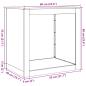 Preview: Brennholzregal Anthrazit 60x40x60 cm Stahl