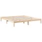 Preview: Massivholzbett Extra Lang ohne Matratze 180x210 Kiefernholz