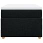 Preview: Boxspringbett mit Matratze Schwarz 100x200 cm Stoff