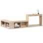 Preview: Nachttisch mit Schreibtisch 232x122x75 cm Massivholz Kiefer