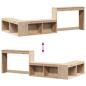 Preview: Nachttisch mit Schreibtisch 232x122x75 cm Massivholz Kiefer