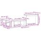 Preview: Nachttisch mit Schreibtisch 232x122x75 cm Massivholz Kiefer