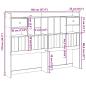 Preview: Kopfteil mit Stauraum 140 cm Massivholz Kiefer