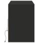 Preview: TV-Wandschrank mit LED-Beleuchtung Schwarz 130x31x45 cm
