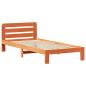 Preview: Massivholzbett ohne Matratze Wachsbraun 90x190 cm Kiefernholz
