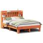 Preview: Massivholzbett ohne Matratze Wachsbraun 150x200 cm Kiefernholz