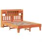 Preview: Massivholzbett ohne Matratze Wachsbraun 150x200 cm Kiefernholz