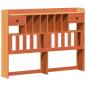 Preview: Massivholzbett ohne Matratze Wachsbraun 150x200 cm Kiefernholz