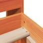 Preview: Massivholzbett ohne Matratze Wachsbraun 150x200 cm Kiefernholz