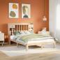 Preview: ARDEBO.de - Massivholzbett mit Regal ohne Matratze 140x200 cm Kiefer