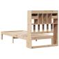 Preview: Massivholzbett mit Regal ohne Matratze 90x190 cm Kiefer