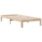 Preview: Massivholzbett mit Regal ohne Matratze 90x190 cm Kiefer