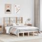 Preview: ARDEBO.de - Massivholzbett mit Regal ohne Matratze 120x200 cm