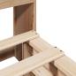 Preview: Massivholzbett mit Regal ohne Matratze 120x200 cm
