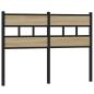 Preview: Kopfteil Sonoma-Eiche 120 cm Eisen und Holzwerkstoff