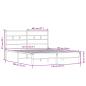 Preview: Bettgestell ohne Matratze Sonoma-Eiche 140x190 cm Holzwerkstoff