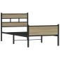 Preview: Bettgestell ohne Matratze Sonoma-Eiche 75x190 cm Holzwerkstoff