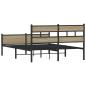 Preview: Bettgestell ohne Matratze Sonoma-Eiche 137x190 cm Holzwerkstoff