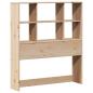 Preview: Massivholzbett mit Regal ohne Matratze 100x200 cm Kiefernholz