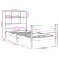 Preview: Massivholzbett mit Regal ohne Matratze 100x200 cm Kiefernholz