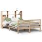 Preview: Massivholzbett mit Regal ohne Matratze 120x200 cm Kiefer