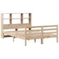 Preview: Massivholzbett mit Regal ohne Matratze 120x200 cm Kiefer