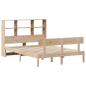 Preview: Massivholzbett mit Regal ohne Matratze 140x200 cm Kiefernholz