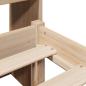 Preview: Massivholzbett mit Regal ohne Matratze 140x200 cm Kiefernholz