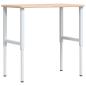 Preview: Werkbank 100x60x(71,5-98) cm Massivholz Eiche Rechteckig