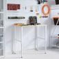Preview: Werkbank 100x60x(71,5-98) cm Massivholz Eiche Rechteckig
