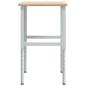 Preview: Werkbank 100x60x(71,5-98) cm Massivholz Eiche Rechteckig
