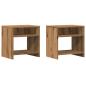 Preview: Nachttische 2 Stk. Artisan-Eiche 40x30x40 cm Holzwerkstoff