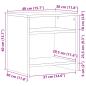 Preview: Nachttische 2 Stk. Artisan-Eiche 40x30x40 cm Holzwerkstoff
