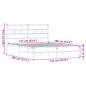 Preview: Bettgestell ohne Matratze Braun Eiche 137x190 cm Holzwerkstoff