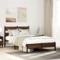 Preview: ARDEBO.de - Bettgestell ohne Matratze Braun Eiche 120x190 cm Holzwerkstoff