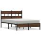 Preview: Bettgestell ohne Matratze Braun Eiche 120x190 cm Holzwerkstoff