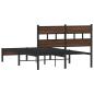 Preview: Bettgestell ohne Matratze Braun Eiche 120x190 cm Holzwerkstoff