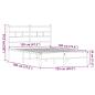 Preview: Bettgestell ohne Matratze Braun Eiche 120x190 cm Holzwerkstoff