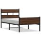 Preview: Bettgestell ohne Matratze Braun Eiche 100x200 cm Holzwerkstoff