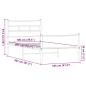 Preview: Bettgestell ohne Matratze Braun Eiche 100x200 cm Holzwerkstoff