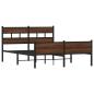 Preview: Bettgestell ohne Matratze Braun Eiche 140x200 cm Holzwerkstoff