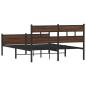 Preview: Bettgestell ohne Matratze Braun Eiche 140x200 cm Holzwerkstoff