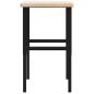 Preview: Werkbank 100x60x(73-99,5) cm Massivholz Eiche Rechteckig