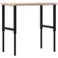 Preview: Werkbank 100x60x(73-99,5) cm Massivholz Eiche Rechteckig