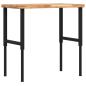 Preview: Werkbank 100x60x(73-99,5) cm Massivholz Akazie Rechteckig